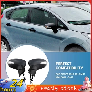 1espelho Retrovisor Exterior Da Porta Do Carro De Passeio Para Ford Fiesta 2009-2017 Mk7 Mk8 2008-2013 Espelho Lateral Com Sinal De Volta
