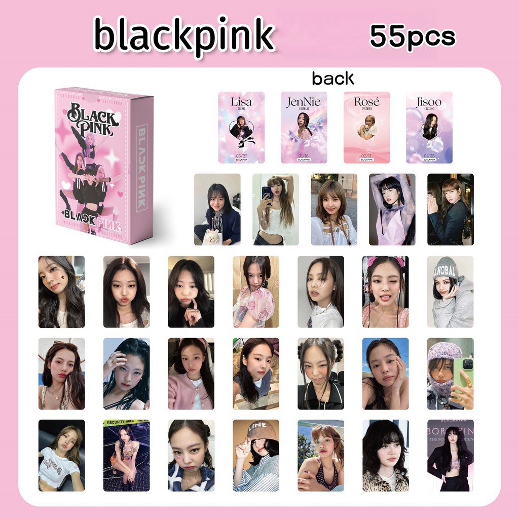 50-124pcs BP 8th Anniversary Laser Lomo Cards In Your World JISOO