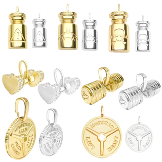 Pingente de Ouro 18k Gyn Halter Fit Anilha Banhado a Ouro 18k/Prata 925 em Oferta na Shopee