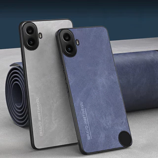 Capa De Couro Com Sensação De Pele De Fibra Para Nada CMF Telefone 1 5G TPU Moldura Macia Proteção De Câmera CMFPhone Um CMFPhone1 CMF1 5G