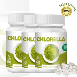 Kit 3 Chlorella GENATURE 60Cápsulas 500mg Envio Imediato em Oferta na Shopee