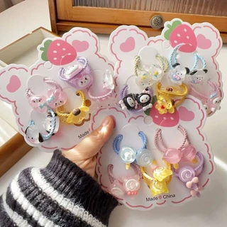 Kit 30/50/60 unidades elástico de cabelo infantil muitos Modelo aleatório em Oferta na Shopee