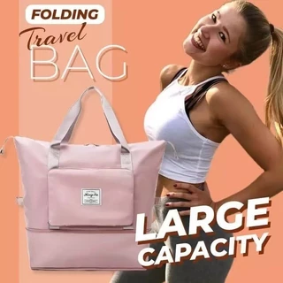 Mala de viagem dobrável leve de grande capacidade em Oferta na Shopee