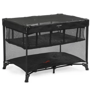 Berço Portátil 0-18kg Com Mosquiteiro Preto Baru - Voyage em Oferta na Shopee