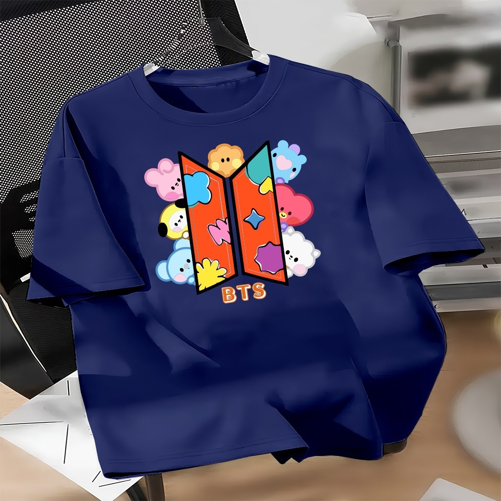 Camisa Camiseta Unisexx T-shit Algodão BTS SIMBOLO FOFO K-Pop