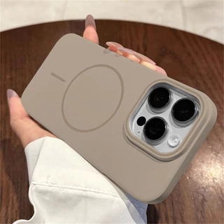 Capa Magnética Fosca De Cor Sólida Para iPhone 14 13 12 Pro Max Plus mini PC À Prova De Choque
