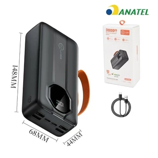 Carregador Power Bank 30000mah Super Rápido Portátil 22,5w jorge