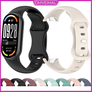 Pulseira De Silicone Para Relógio Xiaomi Mi Band 10/9/8 NFC Macia Esportiva Para Miband 9/Miband 8