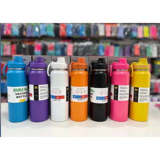 Garrafa Esportiva De Água Colorida Isolada 800ml/1000ml 32/40 oz De Aço Inoxidável De Parede Dupla A Vácuo De Boca Larga (COM LOGO)
