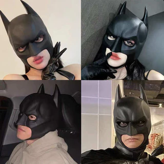 máscara de terror Batman Máscara Capuz Máscara Batman Masculino Bonito Rosto Inteiro Tik Tok Live Adereços Halloween Cosplay
