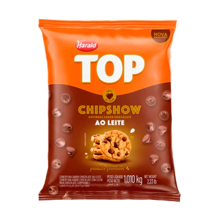 Gotas De Chocolate Forneáveis Chipshow Harald Ao Leite