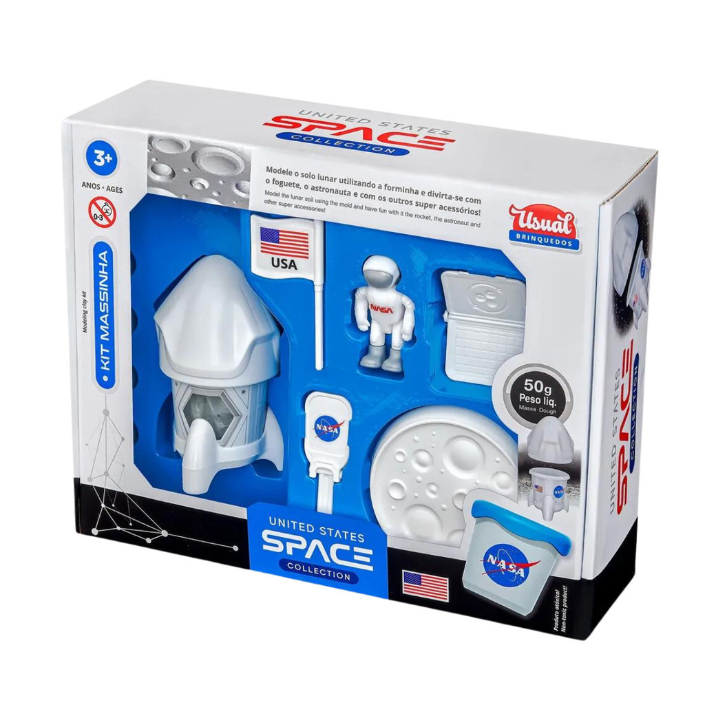 KIT FOGUETE MASSA E ACESSORIOS NASA 673