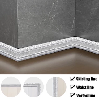 Adesivo De Parede Com Padrão 3D De 230cm Linha De Rebordo Autocolante Decoração De Borda Removível À Prova D