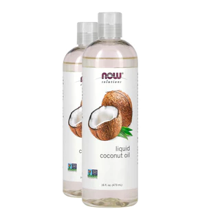 Kit 2x Óleo de Coco Líquido Now Foods Coconut 473ml Importado/Made in Usa