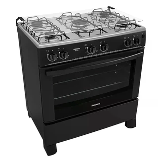 Fogão 5 Bocas a Gás Itatiaia Star New Forno 88L Preto Bivolt