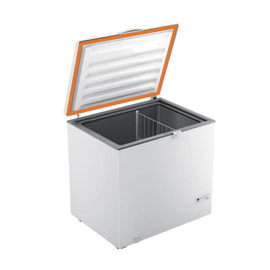 Gaxeta Borracha Para Freezer para Electrolux H150/h160 63x63(cinza