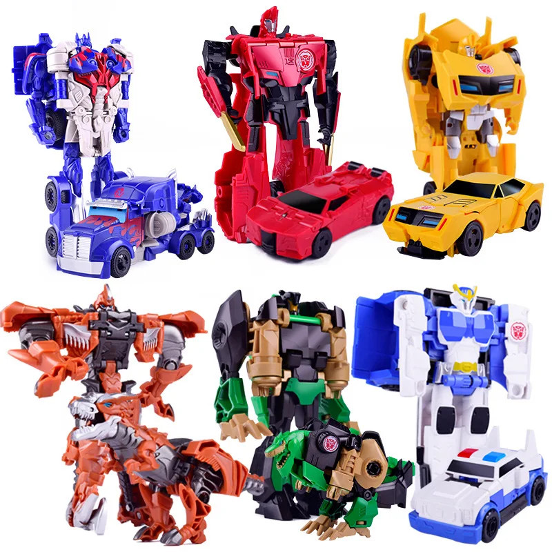 Robô De Brinquedo Transformers Optimus Prime Bumblebee Megatron robo ...