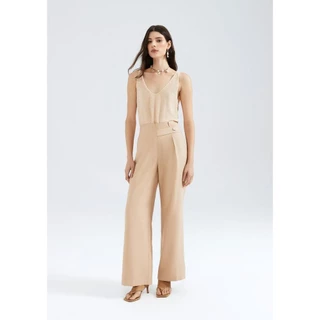 Calça Feminina Reta Cintura Alta Hering