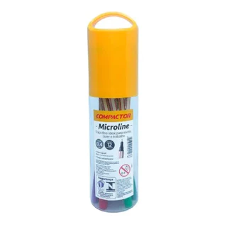 MARCADOR FINELINER COMPACTOR MICROLINE POTE 12 CORES