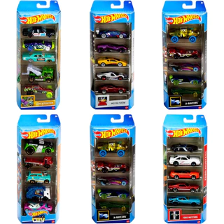 Pacote 5 Carros Sortidos Hot Wheels Multicor