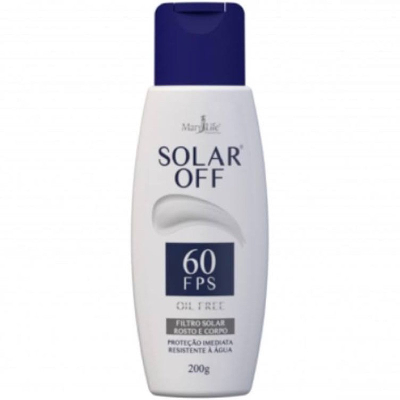Protetor Solar OFF 60FPS 200g Mary Life | Shopee Brasil