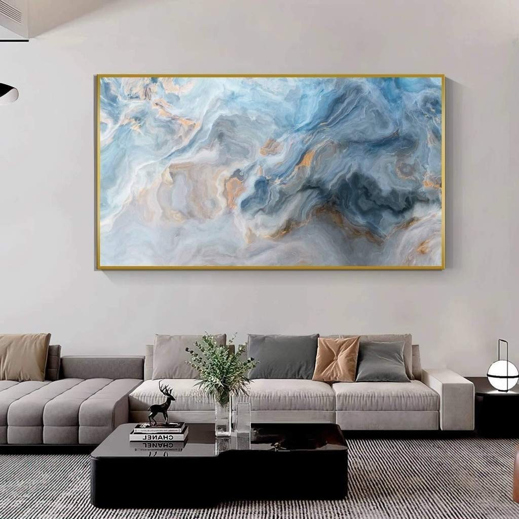 Quadro Decorativo 110x80cm Grande Luxo Abstração Celestial Hall Casa Sala Quarto Decoração De Parede Mdf Adesivo Grande