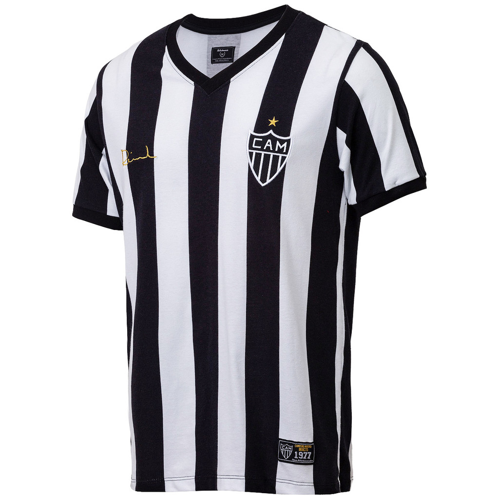 Camisa Atlético Mineiro Retrô 1977 Reinaldo Masculina Oficial | Shopee ...