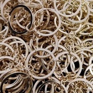 Argola Com Corrente P/ Chaveiro 25mm - 100 Peças la em Oferta na Shopee