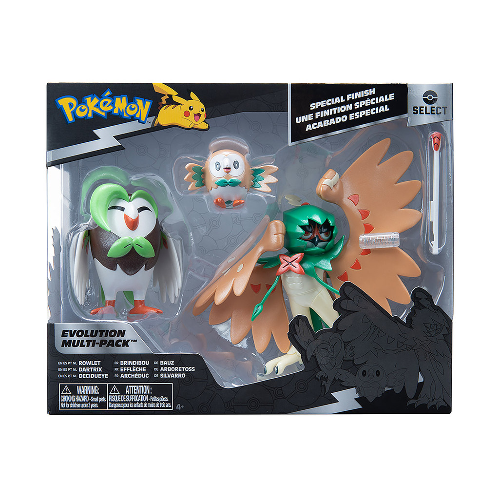 Pack de Evolução Pokémon - Rowlet, Dartrix e Decidueye - Select ...