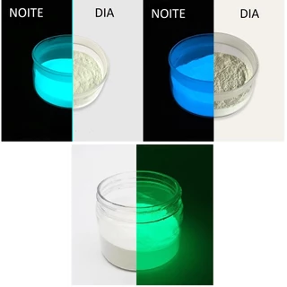 Pó Pigmentos fosforescente brilha no escuro 3 cores escolha