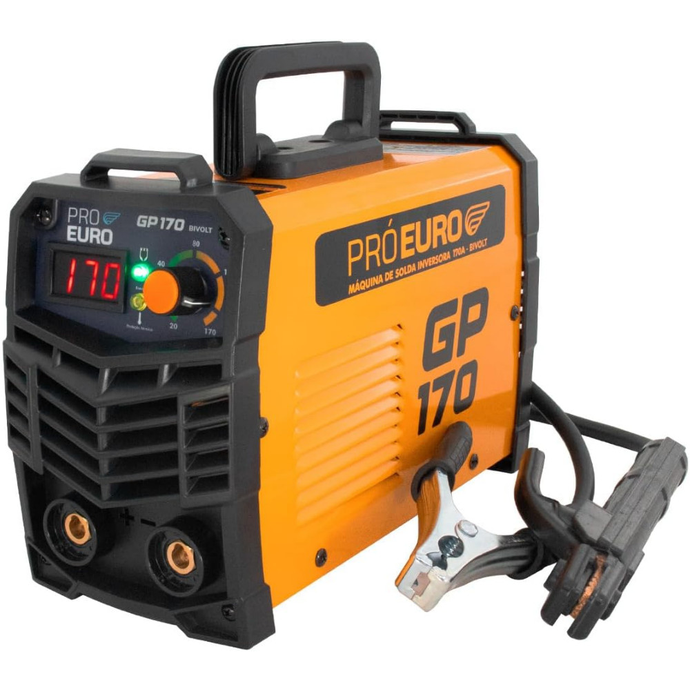 Máquina de Solda Inversora GP-170 Bivolt Portátil MMA/TIG-Lift Pró Euro ...