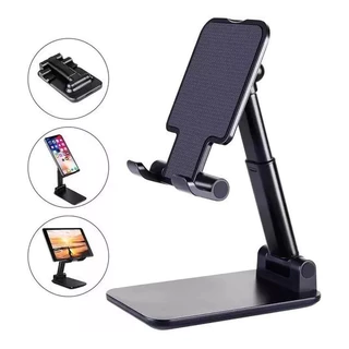 kit 10 Suporte Para Celular e Tablet Dobrável Portátil Ajustável Apoio Mesa