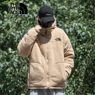 The North Face A Norte 100 % Original Bordado Logotipo Lazer Mantenha O Desgaste Quente Ambos Os Lados Roupas De Algodão Lã De Cordeiro Casaco Unisexo