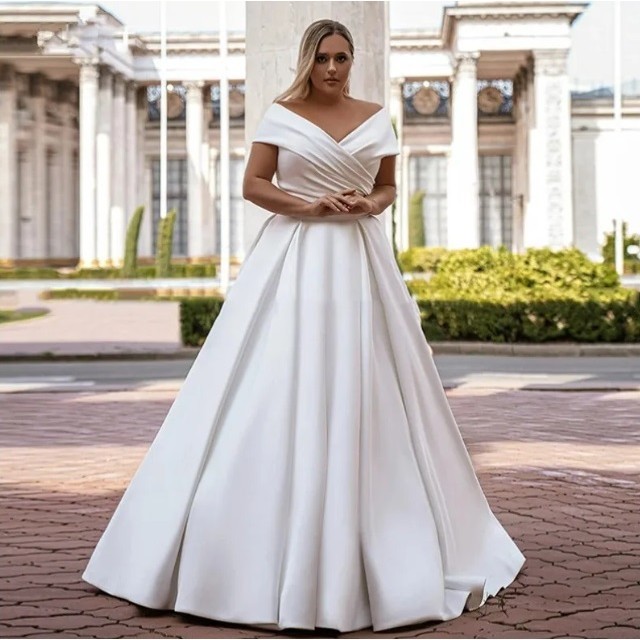 Wedding Dress Vestido De Noiva Renda Ombro A Ombro Vestido Longo