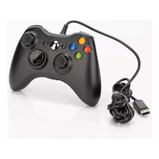 Kit 2 Controle Xbox 360 Pc Notebook Celular Com Fio Joystick