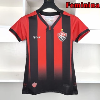 24-25 Vitoria Camiseta de Futebol Feminina Home Camisola de futebol Feminina