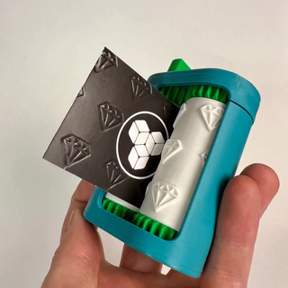Rolo de gravação de cartão de visita Portátil DIAMANTE Expositor Porta Cartão cartão panfleto Livreto Escritor