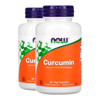 Kit 2x Curcumina Açafrão India 665mg Now Foods 60Cáps Importado/Made in Usa
