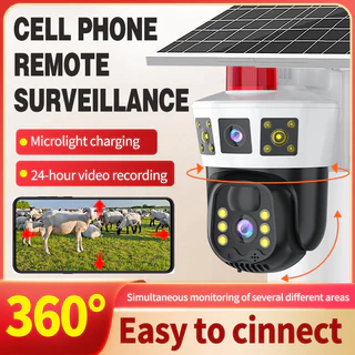 V360 CCTV Câmera solar 4G sim card 8Mp 4K Outdoor Wifi Wireless Rastreamento Humano De Voz Bidirecional IP66 Segurança Inteligente À Prova D