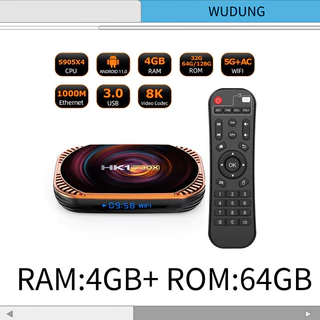 [Em estoque] Comércio exterior HK1 X4 Android 11 sistema caixa de TV TV BOX S905X4 5G 8K