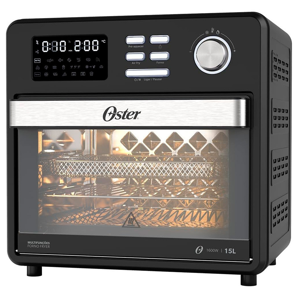 Forno e Fryer 15 Litros Oster Multifunções Compact 10 em 1 - 220V ...
