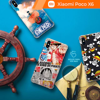 Capa Capinha - Xiaomi Poco X6 - One Piece Anime Pirata
