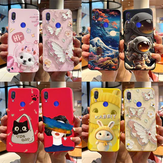Para Xiaomi Redmi Note 7 Case Silicone Macio Novo design 2024 Astronauta Pintado De Proteção TPU Slim Cover Note7 Pro Casing