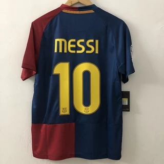Camisa Retro 2008 2009 Camisa Retro De Futebol 08 09 Camisas MESSI Vintage OOR4