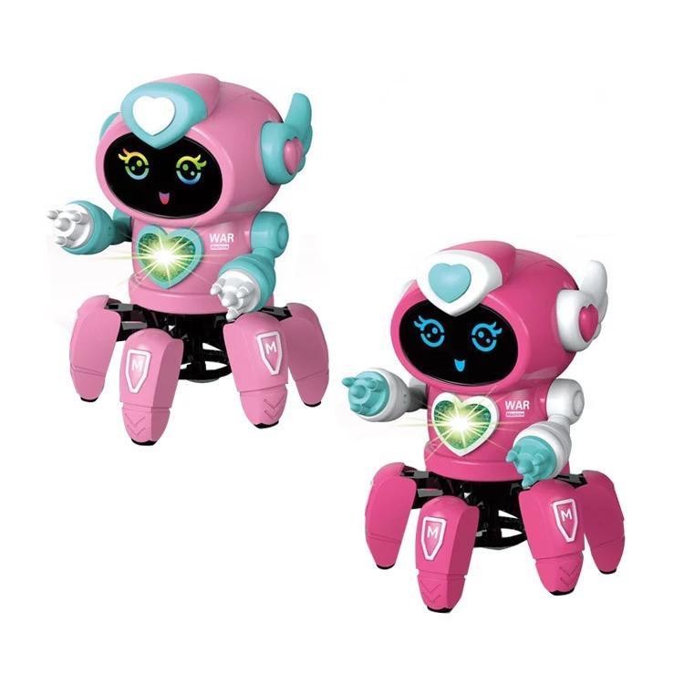 Robô Cyber Aranha Rosa Menina Dançarino Luzes 3D Sons Mexe Mãos ENVIO RÁPIDO