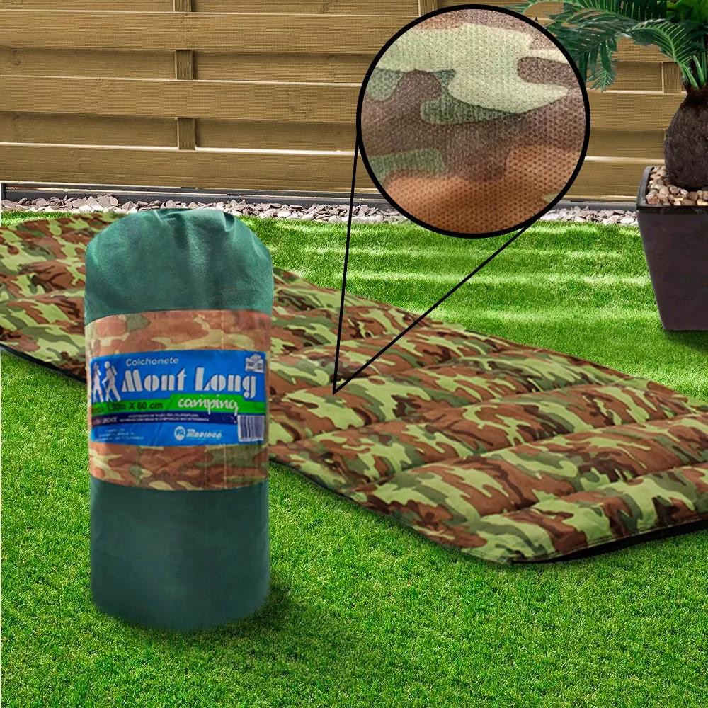 Colchonete Acampamento Camping Solteiro Mont Long 190X60cm Acampar Macio (kit ou unidade)
