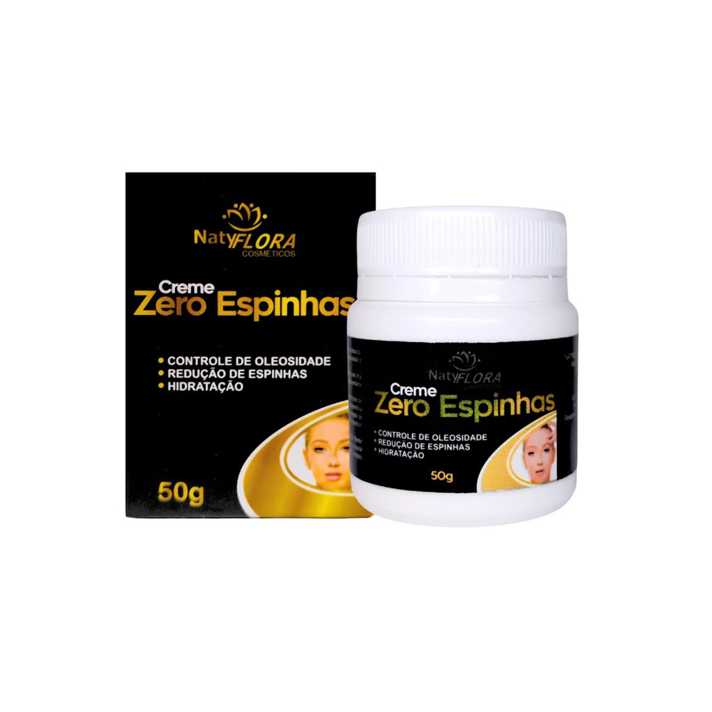Pomada Creme Zero Espinhas NatyFlora Anti Acne e Oleosidade Secar 50g ...