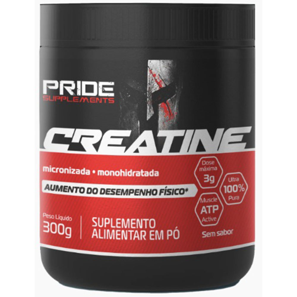 Creatina Micronizada Monohidratada Pura Pote 300g Pride Shopee Brasil