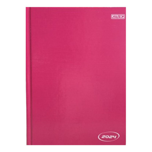 Agenda Anotações 12,3x16,6cm Brochura Rosa 158fl Kbom 2024