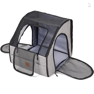 Assento De Carro Para Animais De Estimação Cama Cães Design Multifuncional Porta-Elevatório Leve Dobrável Transporte À Prova D